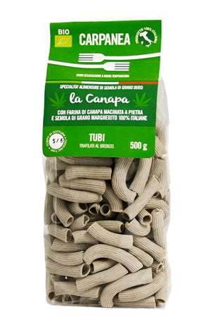 Carpanea Hanf-Nudeln Maccheroni 500g Packung